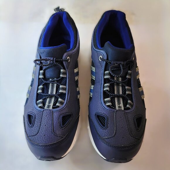 Blue Grey & White Sneakers for Men Size 9 EW - Picture 3 of 9